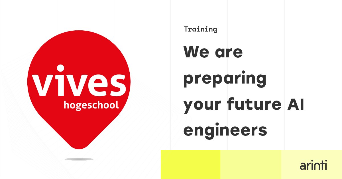 This semester our Managing Partner Sammy Deprez is a guest lector for the whole semester for the course 'Cloud AI' at <a href="/viveshogeschool/">Hogeschool VIVES</a>. Also want to learn more about AI but not a student? Contact us: bit.ly/3BEqSx6 

#Teaching #chatbots #AI #ML #MLOPS #Microsoft