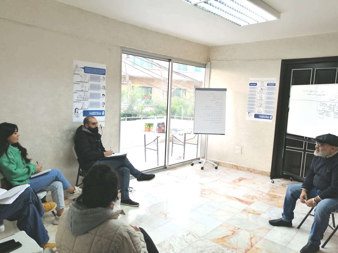 InsanLebanon's tweet photo. In-house training on Nonviolent Communication.
تدريب لفريق العمل عن التواصل اللا عنفي
#NVC #nonviolentcommunication #communication #insanlebanon #insanassociation https://t.co/HNUoJhyxaZ