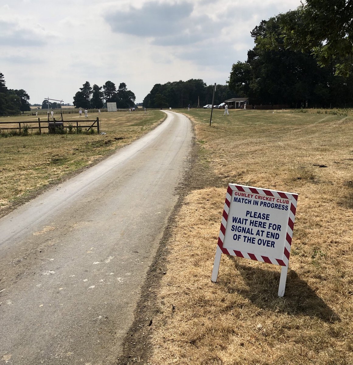 TheBarmyArmy's tweet photo. This is a completely new definition of the term 'road' 🤣

@gumleycc has one of the most unique pitches in the world 🏏

🖊️ @CricketMate_ https://t.co/J3LR7LcgSI