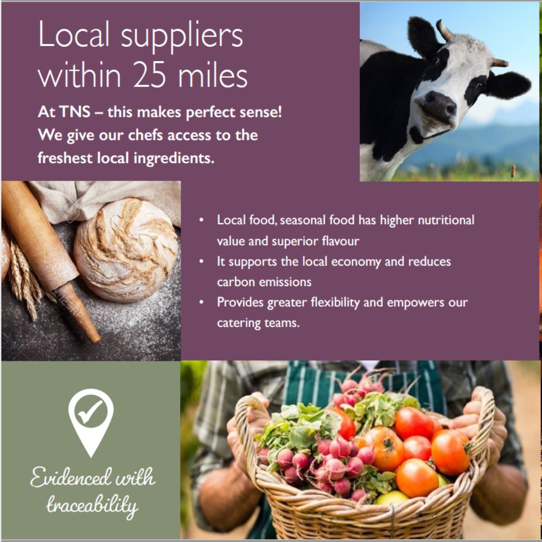TnSCatering's tweet photo. We always buy local… This ensures our customers receive the freshest, seasonal produce. This not only supports our local economy, it also reduces food miles and carbon emissions. #TNSCatering #TheNewStandard #HelpingTheEnviroment #ProducedWithLove #LocalSuppliers https://t.co/absMQArHx2
