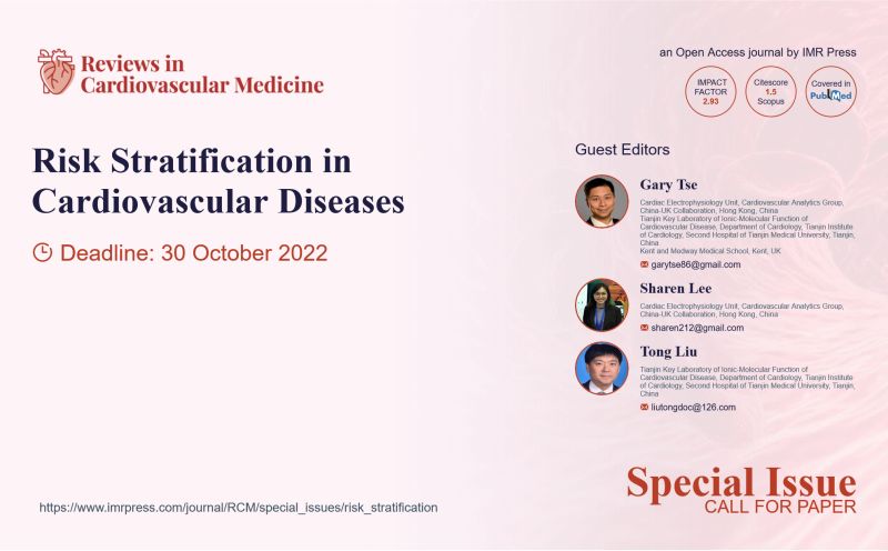 Do submit your papers on risk stratification to our special topic at Reviews at Cardiovascular Medicine, as shown below. imrpress.com/journal/RCM/sp… @RCMjournal @sharen212 @GaryTse1
