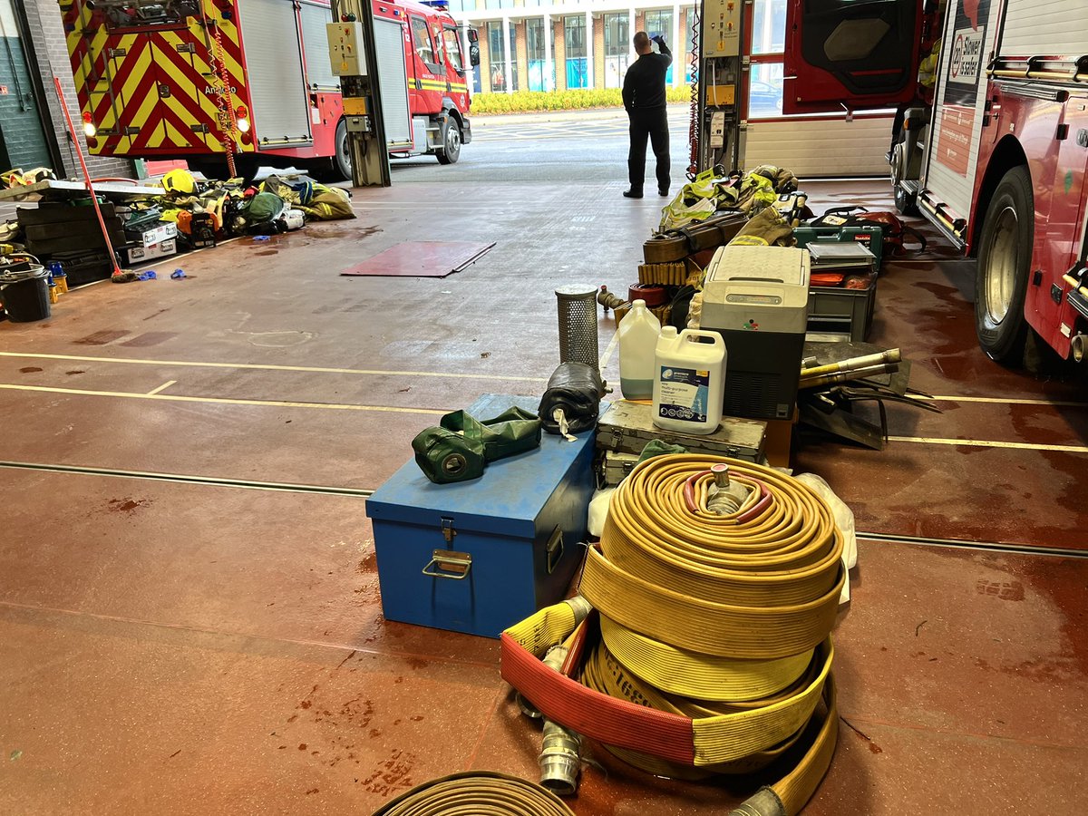 Kings Norton Green Watch are changing over all the equipment from their Fire Appliance to another at Bournbrook. Just like your car, our fire engines need servicing too &amp; while that’s been done we need to use a spare appliance to keep our community safe.