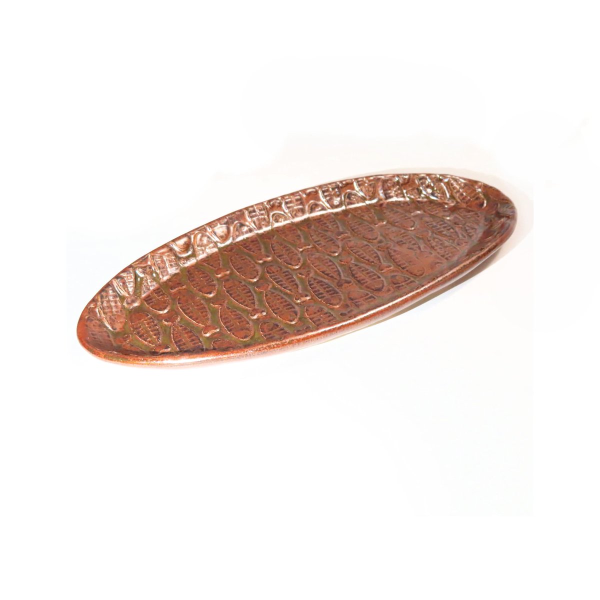 JKCJewelry's tweet photo. Rustic Copper Fish Oval Plate, Serving Dish, Home Décor, Kitchen Ware, House Warming Gift. Lake Cabin Gift https://t.co/3FmbDUQLIB #handmade #pottery #ceramics #art #FishPlate https://t.co/j0RGr7ztvZ