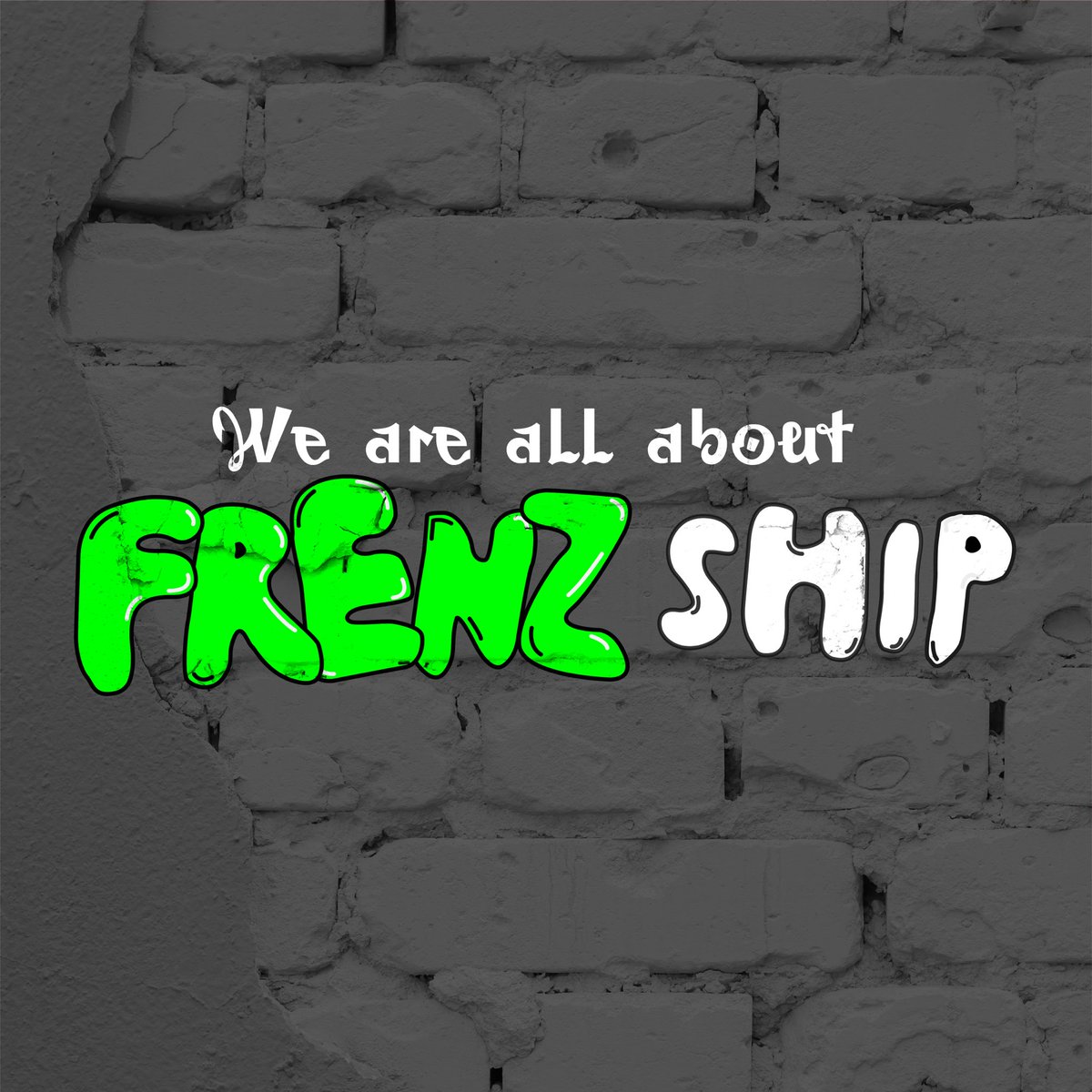 We’re all about building strong FRENZ-ships in the Metaverse at @NFTfrenz. 

Supporting independent NFT artists and creators, web3 devs and new technologies, collaborating with blue-chip projects and building long term FRENZ-ships within our communities.

Let’s be FRENZ. 🐸
