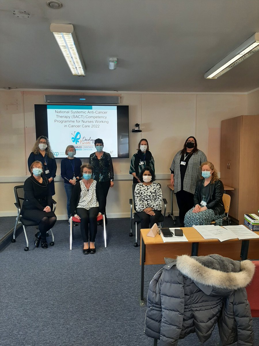 hseNCCP's tweet photo. Great excitement here at the RCNME in Tullamore and in the CLD in Tallaght launching the new National SACT Competency Programme for Nurses Working in Cancer Care @hseNCCP #nursescomingtogether #collaboration #cancernurses https://t.co/NomjstOiMH
