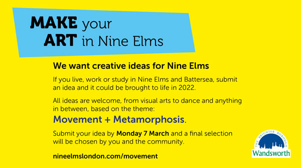 💡Got a fantastic creative idea? ✏️

We’re looking for great ideas for arts and culture in #NineElms this year, submit your idea and it could become a reality!

Find out more and apply. Applications close 7 March at midnight
#ArtsOpportunity 
nineelmslondon.com/news/artist-ca…