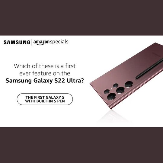 Geetakhatarkar1's tweet photo. @amazonIN The First Galaxy S with built-in S Pen

#SamsungGalaxyS22UltraOnAmazon 
@amazonIN 

Join friends:
@KaranSoni777  @Dolly68903351  @preetisingh72   @SatishK96032176 
 https://t.co/4DAdChFSug