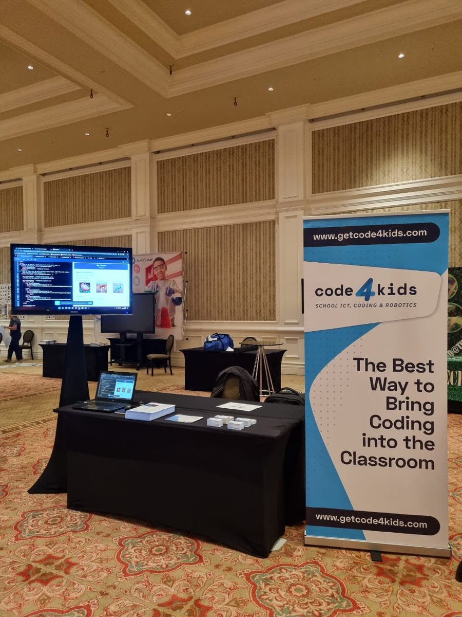 Come and find us if you’re at the <a href="/ISASAnews/">ISASA</a> SAHISA conference in Gqeberha today, we’d love to chat about bringing <a href="/getcode4kids/">getcode4kids</a> coding courses to your classrooms!