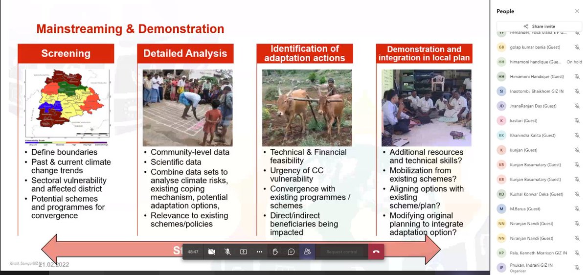 Assamforestryr1's tweet photo. Climate Change adaptation options in forestry by Ms Somya Bhatt at @giz_india @assamforest . #ClimateChange  @moefcc @kaziranga @byadavbjp @himantabiswa @ParimalSuklaba1 @AFS_Assam @assamforest
@mygovassam @SDG2030 @Accmsociety #ActForWetlands https://t.co/1xoO2jgUTa