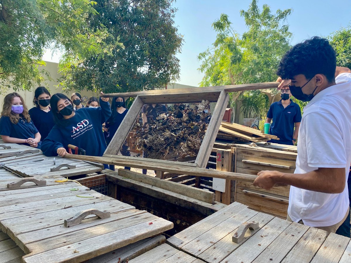 Our Grade 9 Global Issues in Action students recently visited the ASD Sustainable Garden to learn more about sustainable farming, the food supply chain, composting, and its connection to the problem of food waste.

#ASDubai
#FutureReady