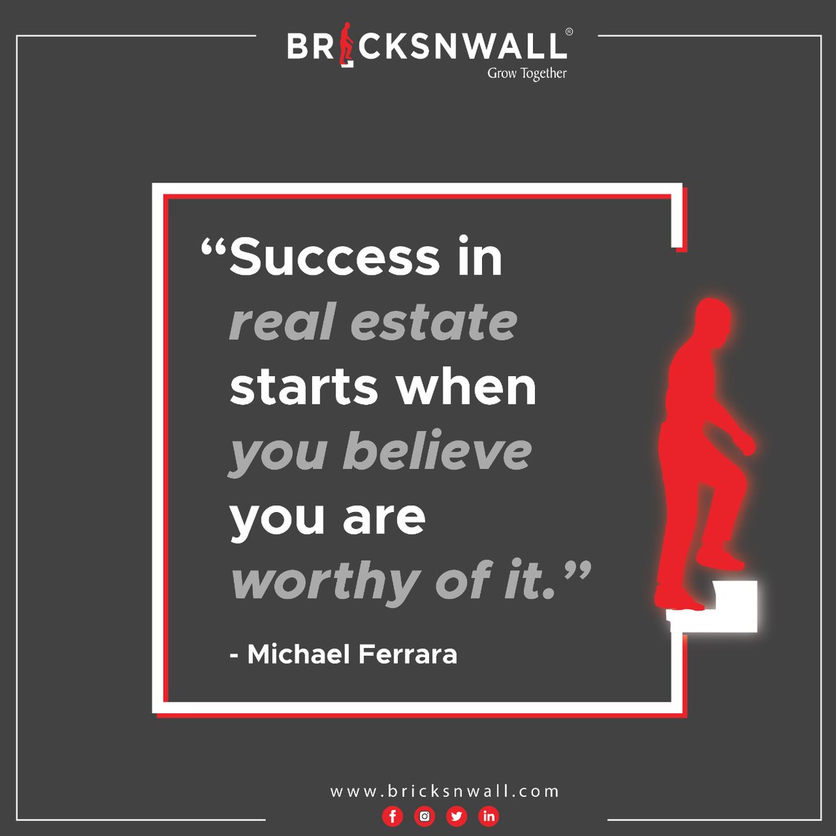 BricksnwallInd's tweet photo. You know when a giant personality states something like that, it has really something very much do with the reality…
#realestate #realestatemotivation #motivationalquote #michaelferrara #realestateadvice #bricksnwall #bnw https://t.co/sxWYI3gznK