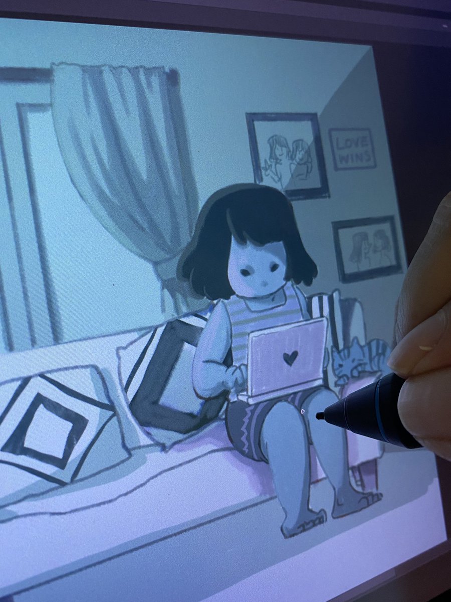 StudioWaewi's tweet photo. Sneak peek 😗 my artwork
#WaewiStudio #illustration #ArtistOnTwitter #art https://t.co/hZvbwWbHlz