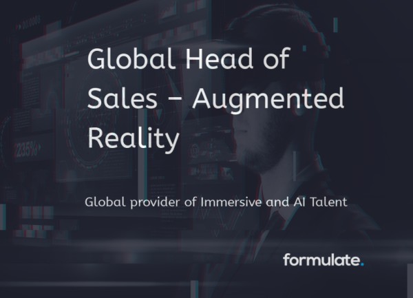 FormulateGlob's tweet image. Apply today! Global Head of Sales – Augmented Reality - #Europe. tinyurl.com/yefvn9fv