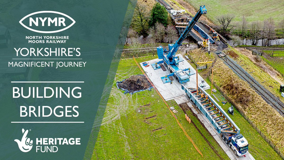 Installation of the new bridges at Goathland. 

<a href="/VolkerLaserUK/">VolkerLaser</a> have progressed into the final stages of the £1.26 million construction and installation work of Bridges 24 and 25 at Goathland.

Part of #YorkshiresMagnificentJourney - See the video here: youtube.com/watch?v=__Buql…