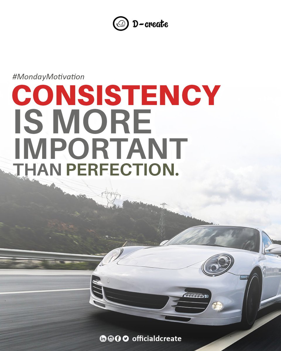officialdcreate's tweet photo. 4. So, put out your work, even if you feel like it should be better. Learn to celebrate where you are at, because the fact that you are on the way, is way better than not starting at all.
Perfection may never come until you start!
#MondayMotivation #dcreate https://t.co/qblGbaffPN
