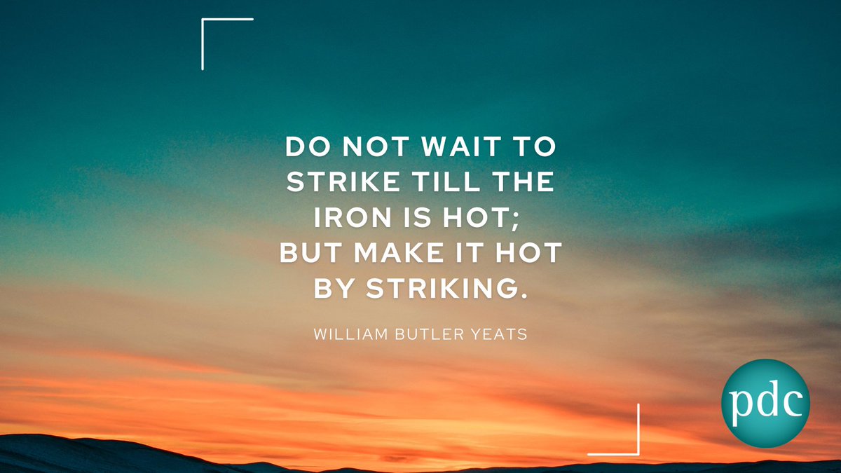 Motivation Monday: Do not wait to strike till the iron is hot; but make it hot by striking. - William Butler Yeats
 #Inspiration #MotivatonMonday #PropertyDebtCollection