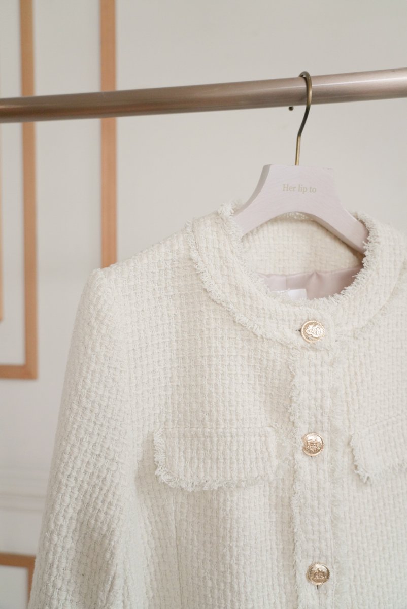 Spring Tweed Jacket// Her lip toのシグネチャーのツイードジャケット