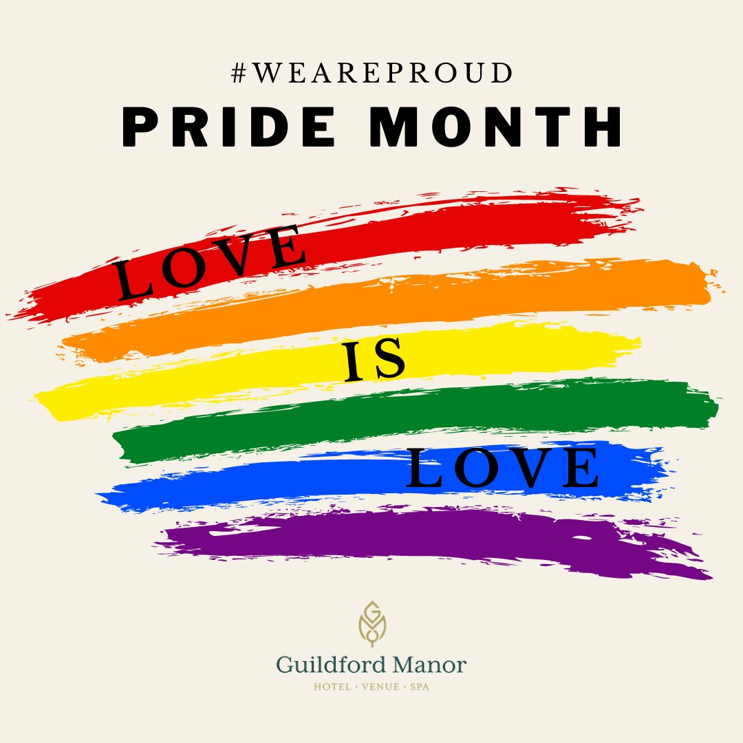 guildford_manor's tweet photo. #LoveIsLove this Pride Month - we are proud to welcome guests from all backgrounds and as a 4 star AA rated hotel, we are an inclusive employer. We stand #ProuderTogether. https://t.co/wD4vbMM2qP