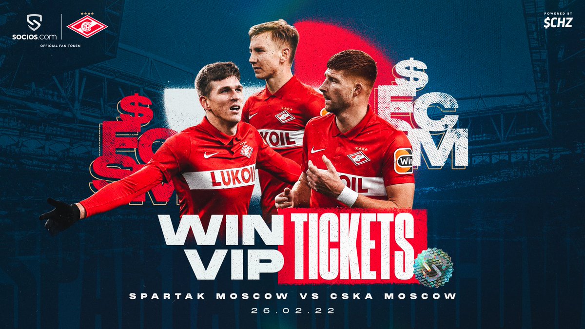 🇷🇺MOSCOW DERBY🇷🇺

Experience the Moscow derby. For a chance to win 2 VIP tickets:

✅Follow
✅Comment $FCSM
✅Retweet

Winner drawn on 23/02