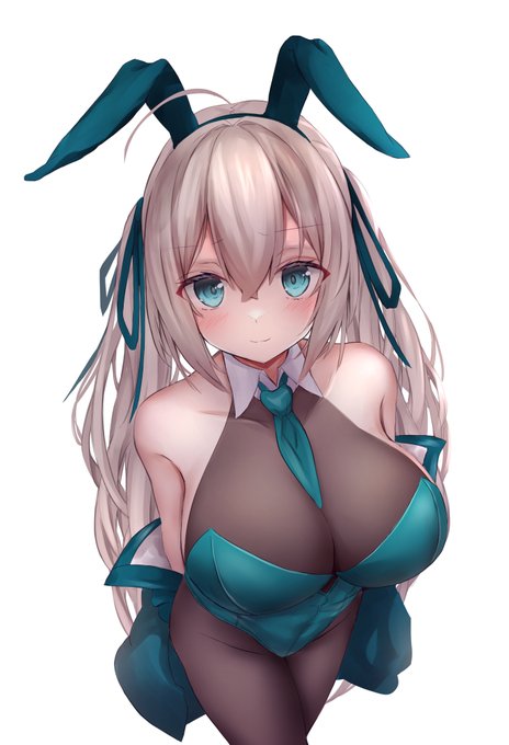 金髪碧眼ツインテ-ルのバニーちゃん 