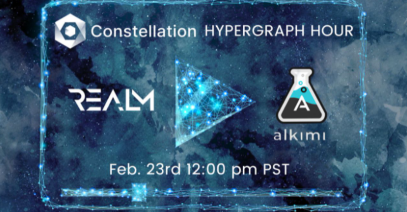 Enter_Realm's tweet photo. What do you think advertising in the metaverse should look like? 

Watch @Enter_Realm and @AlkimiExchange on @Constellation #HypergraphHour #36 this Wednesday at 12 PM PST to know our views about advertising in the metaverse!

Zoom link will be posted on @Enter_Realm act Tuesday.
