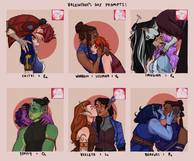 Belated Valentines Day !! Ft. some prompts for some lovely people 💕💕💕 