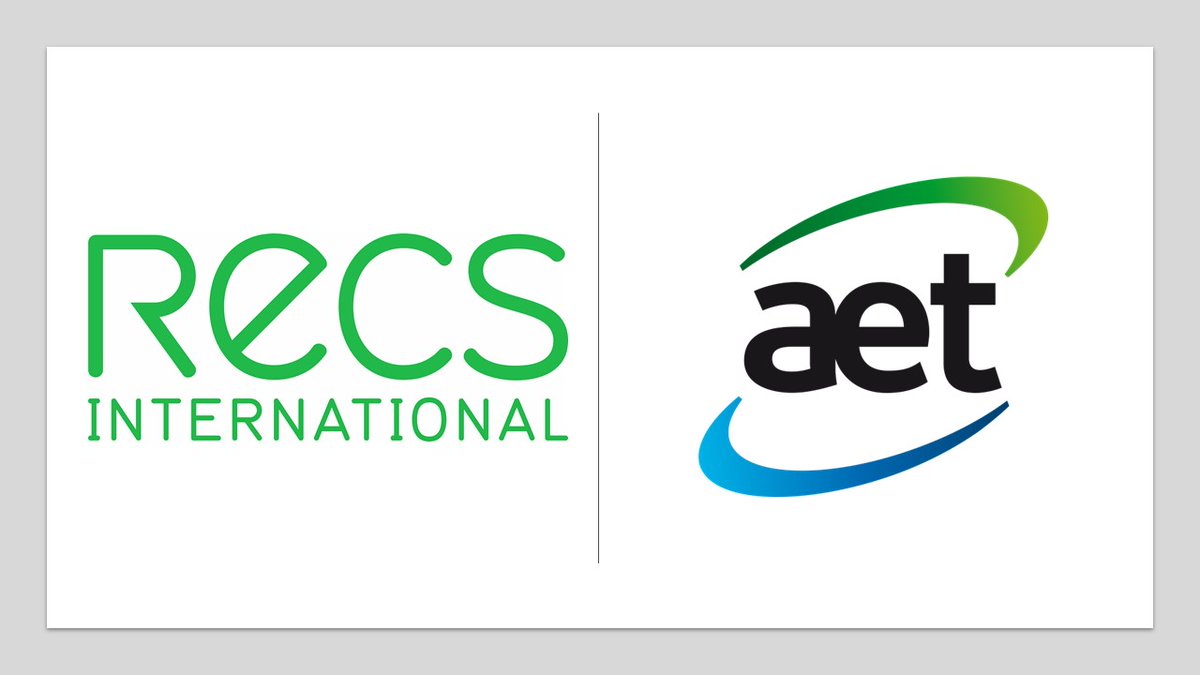 We're pleased to welcome a new member aboard the RECS community: AET from Switzerland. Thank you for supporting reliable #renewable #energy markets! bit.ly/3LMNccu

#renewableenergy #renewables