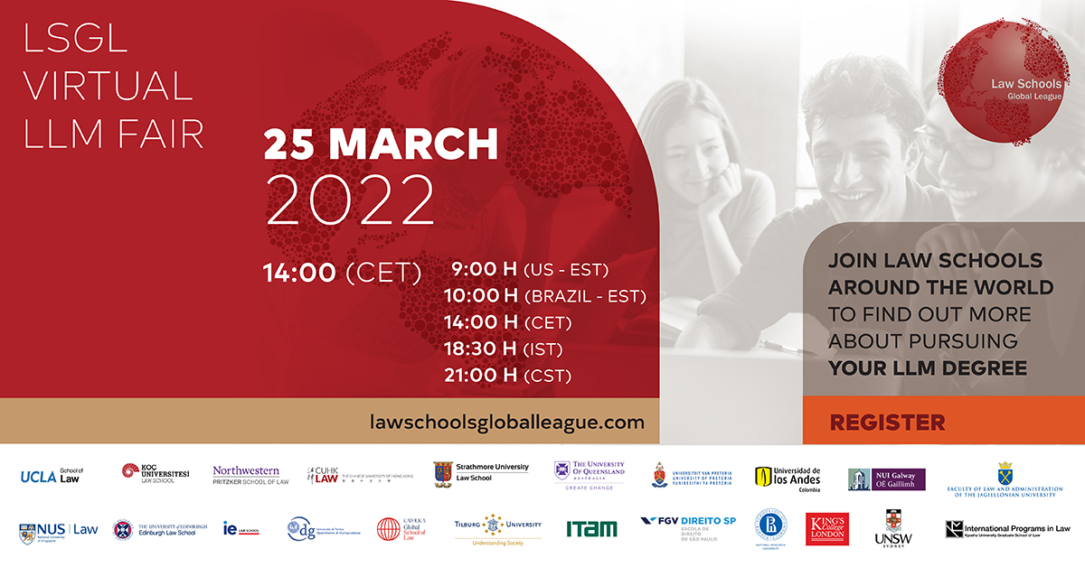 fgv_sp's tweet photo. A FGV Direito SP participa, no dia 25 de março, da 2022 LLM Virtual Fair da Law Schools Global League (LSGL). O encontro divulgará oportunidades de ensino oferecidas por escolas de Direito de todos os continentes. Inscreva-se pelo link https://t.co/3uxbbxxwU3 https://t.co/3PvKTpxmBf