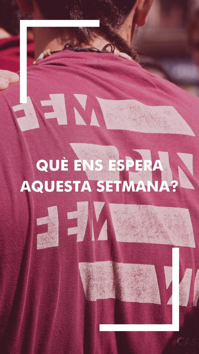 🌐 Què tenim per endavant aquesta setmana, colla? 

🗓 Dimecres 23 a les 19:00
📍Lloc: <a href="/Centredesarria/">Centre i Teatre de Sarrià</a> 
Assamblea General Ordinaria. Per tant, no hi ha assaig. 

🗓 Divendres 25 a les 19:30
📍 Lloc: <a href="/EscolaFMTE/">Escola Frederic Mistral-Tècnic Eulàlia</a> 
Assaig especial carnastoltes 🎭

Us hi esperem a tots. Som-hi!
