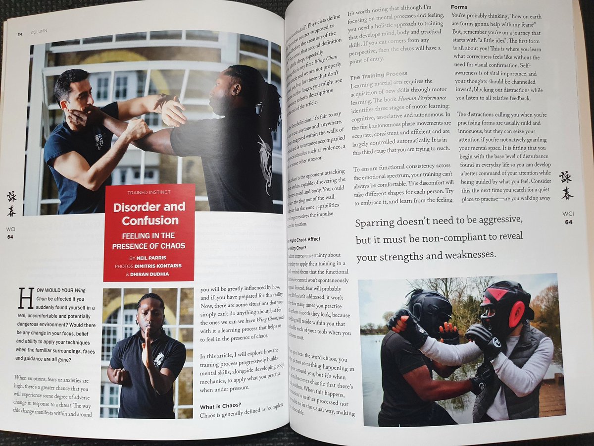 centralwingchun's tweet photo. The first of Neil Parris' new column entitled 'trained instict' available now in Wing Chun Illustrated Magazine. #WingChunIllustrated #wingchunkungfu #wingchuntraining #kungfu #mentaltraining #Wingchunsparring #chisau #learnsomethingnew https://t.co/9HojECrIJi