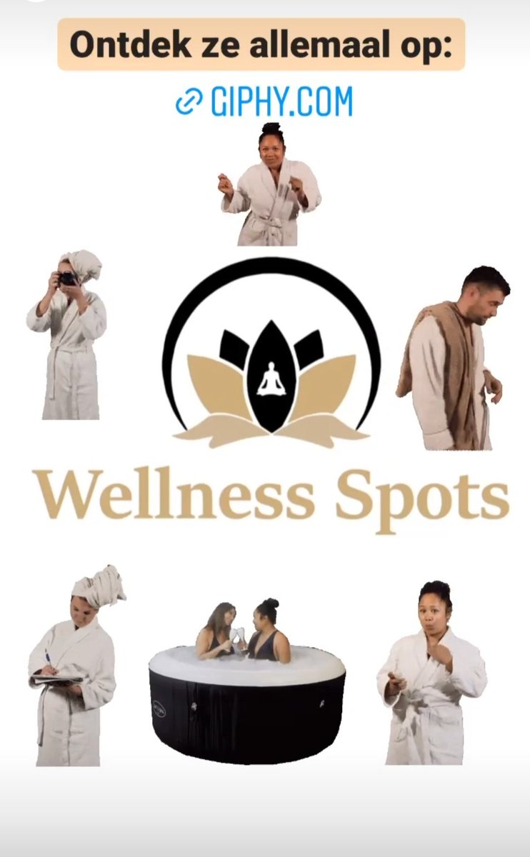 Zo tof! Voor #WellnessSpots heb ik GIFjes laten maken voor een Branding <a href="/GIPHY/">GIPHY</a> account. Bekijk ze allemaal en gebruik ze via Insta Stories GIF zoeken. giphy.com/wellnessspots