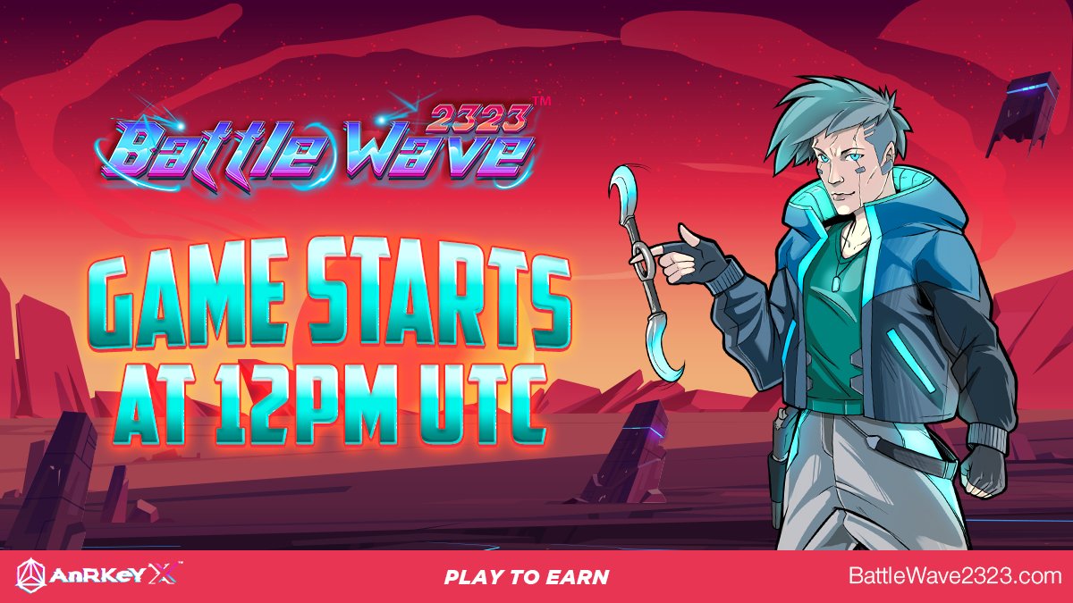 🚨 ARE YOU READY TO WIN?!

💎 Another game of Battle Wave 2323 starts today at 12PM UTC!

🤑 JOIN $10,000 worth of $ANRX to 1,000 lucky gDEX community members CONTEST HERE! anrkeyx.com/350t3yu

PLAY HERE: anrkeyx.com/3yRkpN0

#PlaytoEarn #DeFi #NFT #GameFi