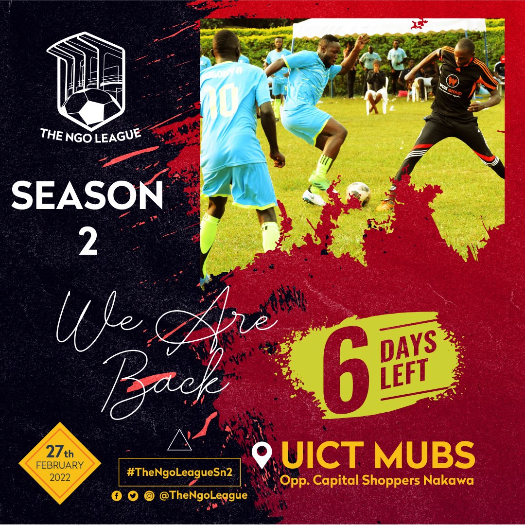 RT @thengoleague: Get your boots dusted and tactics right. We return this Sunday at UICT MUBS for our second season. https://t.co/0DM46KNOQL