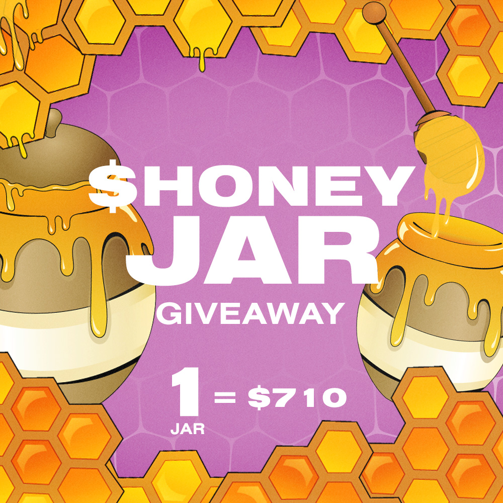 HONEY JAR GIVEAWAY🍯

- RT &amp; Tag 3 Friends
- Follow <a href="/FancyBearsMeta/">Fancy Bears Metaverse</a> &amp; <a href="/BartekSibiga/">Bartek 🐻🍯</a>

 1 Person is going to win 1 Honey Jar (+$700)🔥

48h