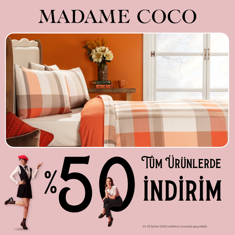 Tüm ürünlerde %50 indirim!😎
#serdivanavm #madamecoco