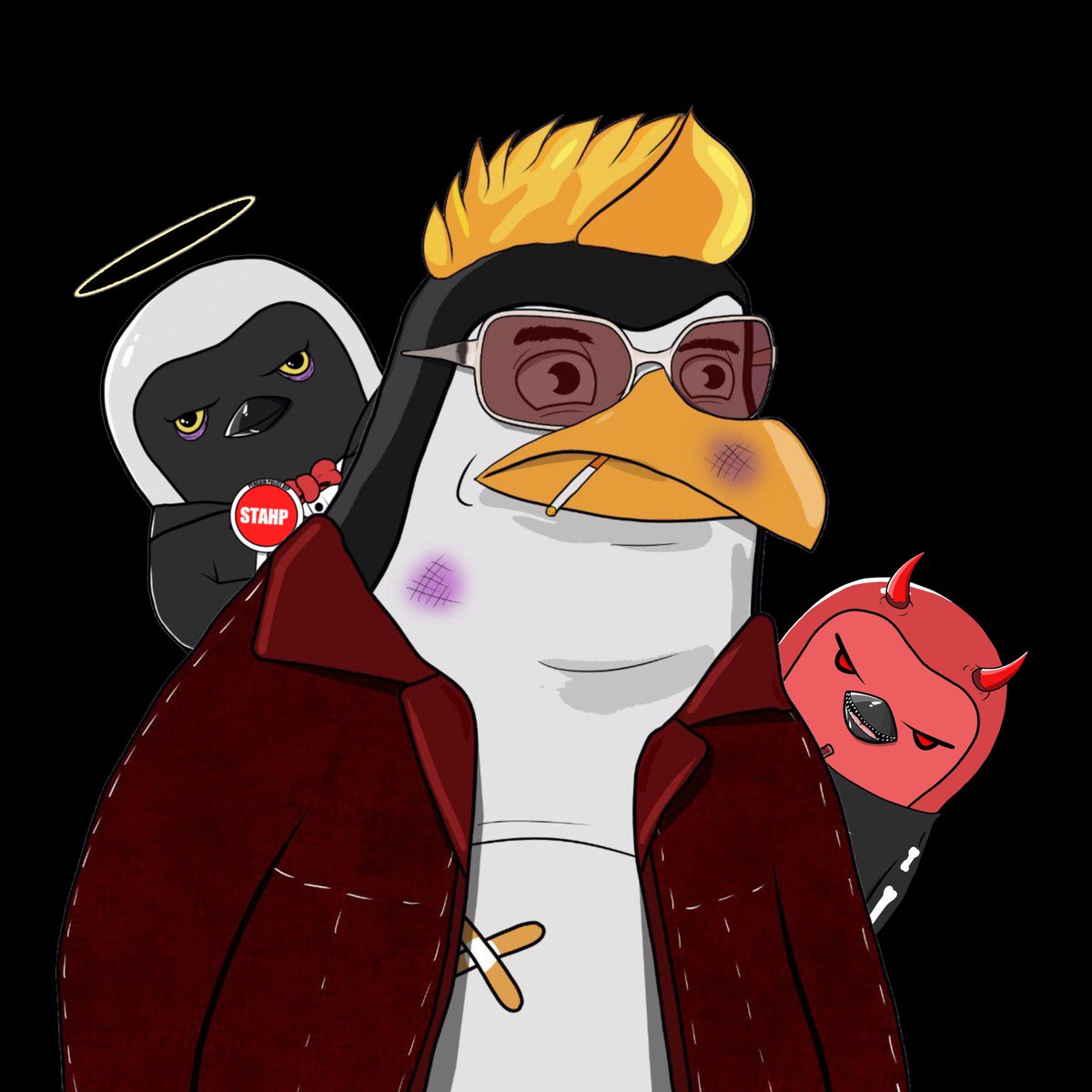 Penguin Fight Club 🐧 tweet media
