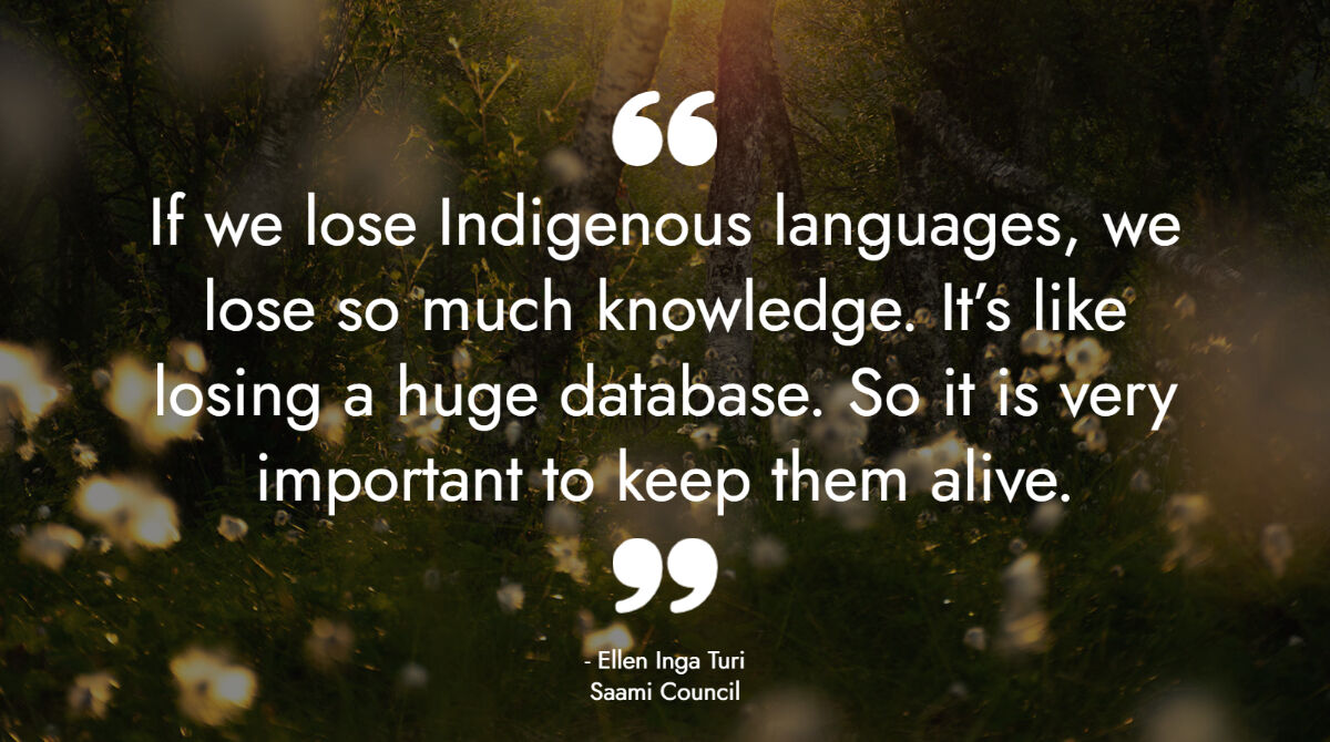 The UN has declared 2022-2032 the <a href="/ILDecade/">International Decade of Indigenous Languages</a>. In this interview, Ellen Inga Turi of <a href="/SaamiCouncil/">The Saami Council</a> speaks about the value of an international focus on #Indigenouslanguages, the importance of keeping #Indigenous languages alive &amp; more (from 2019): vimeo.com/350912165