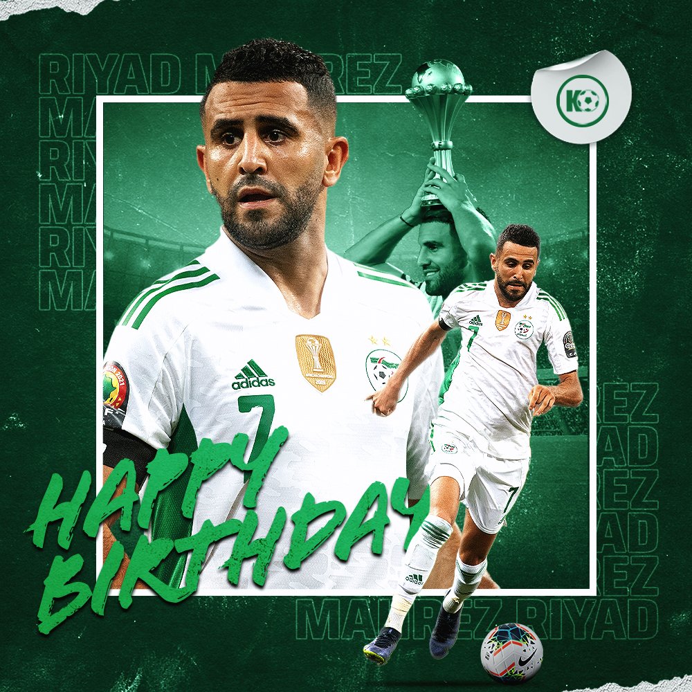Happy 31st birthday to Algeria and Manchester City attacker Riyad Mahrez! 