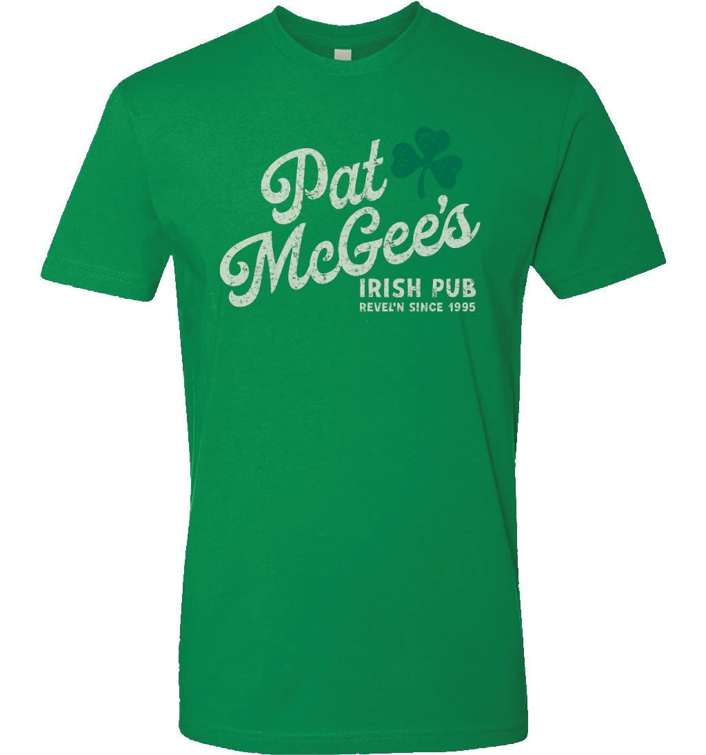 Saint Patrick’s Day is just around the corner! Rock some green w me for good luck! patmcgee.net/product/764784

These limited edition T’s goin fast. PMB garments are high quality blended fabrics for a great fit &amp; feel. Plus, if ya spill a bit ya pint on em, they clean up real nice 😉