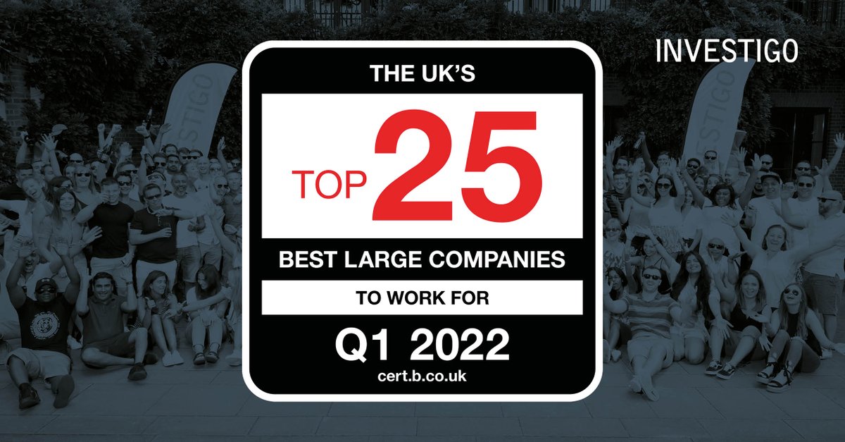 Following Friday’s announcement, we’re incredibly proud to have made it onto a third <a href="/bestcompanies/">Best Companies</a>  league table!🏆We are 13th in The UK’s Best Large Companies to Work For! 🏆 

#bestcompanieslive #bestcompaniestoworkfor #joinus
