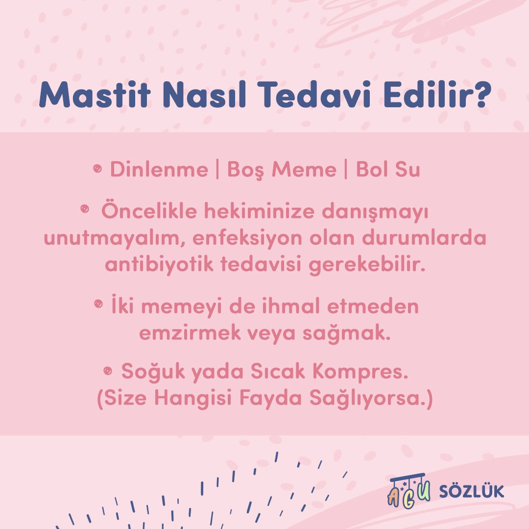 agusozluk's tweet photo. Mastit ( Meme İltihabı ) Nedir?   Bizlerle paylaştığı değerli bilgiler için bebek hemşiresi Ecem Güler'e çok teşekkür ederiz… 
#agusözlük #yenidoğan https://t.co/eAMXzhbint