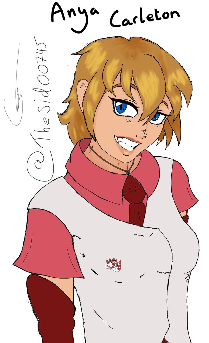 sid00745's tweet photo. A Redraw of Anya Carleton, the Pathfinder Character I play as, in somewhat of Smart Attire https://t.co/iKrA0WgYws