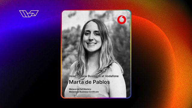 FormacionUCM's tweet image. 👉 Metaverse Full Mastery
✅ Mañana martes 22/2 se estrena con nosotros Marta de Pablos Álvaro, Head of New Business de @Vodafone en @Virtual_Vgers Academy. 
@ETalentlearning
@unicomplutense
@FormacionUCM
