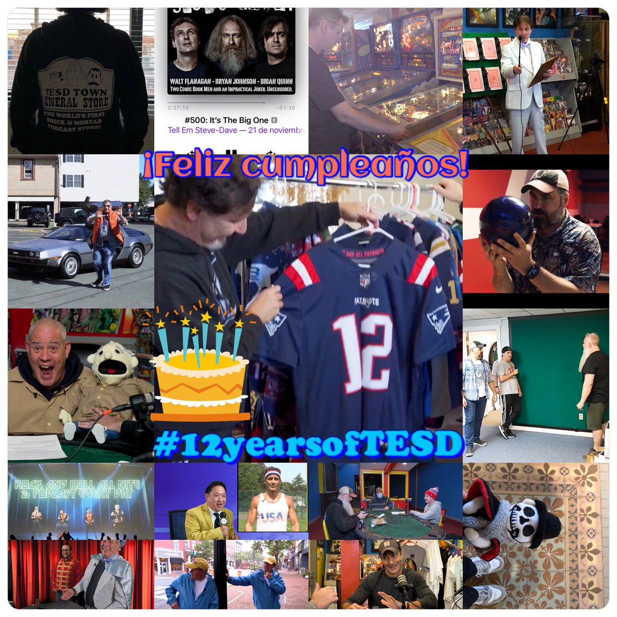 tesdgroupie's tweet photo. ¡Feliz cumpleaños #TESD! 🐜🎧🎂🎁🌍💜🎉
Time flies when you laugh in good company. Thanks for #12yearsofTESD and as it is said here “per molts anys!” #YOHO
@TellEmSteveDave @BQQuinn @sundayjeff @Tesdtown https://t.co/NvE4nTfFNN