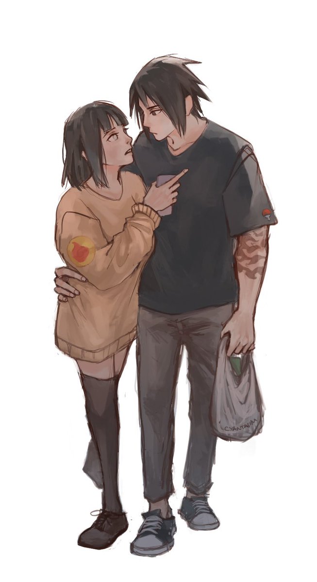 cyantasim's tweet photo. Got one sasuhina done https://t.co/ZRA16QgLhv