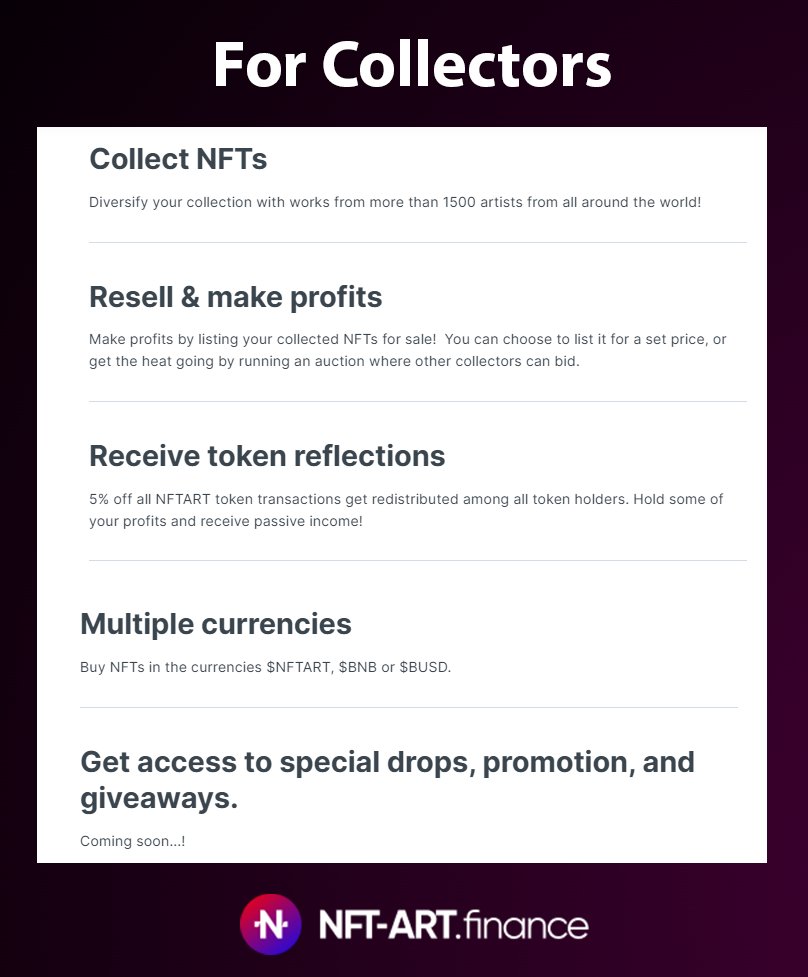 CassArt95083545's tweet photo. Why we love enter #24!
For Collectors
-Collect NFTs
-Resell
-Create a collection our of your bought NFTs
and more!
@EnterNFT
$NFTART #EnterArmy #ENTERART #enterAUDIO #enterGAMES #enterNFT #NFTART #EnterShillGang #NFT https://t.co/M9aYKzOvx1