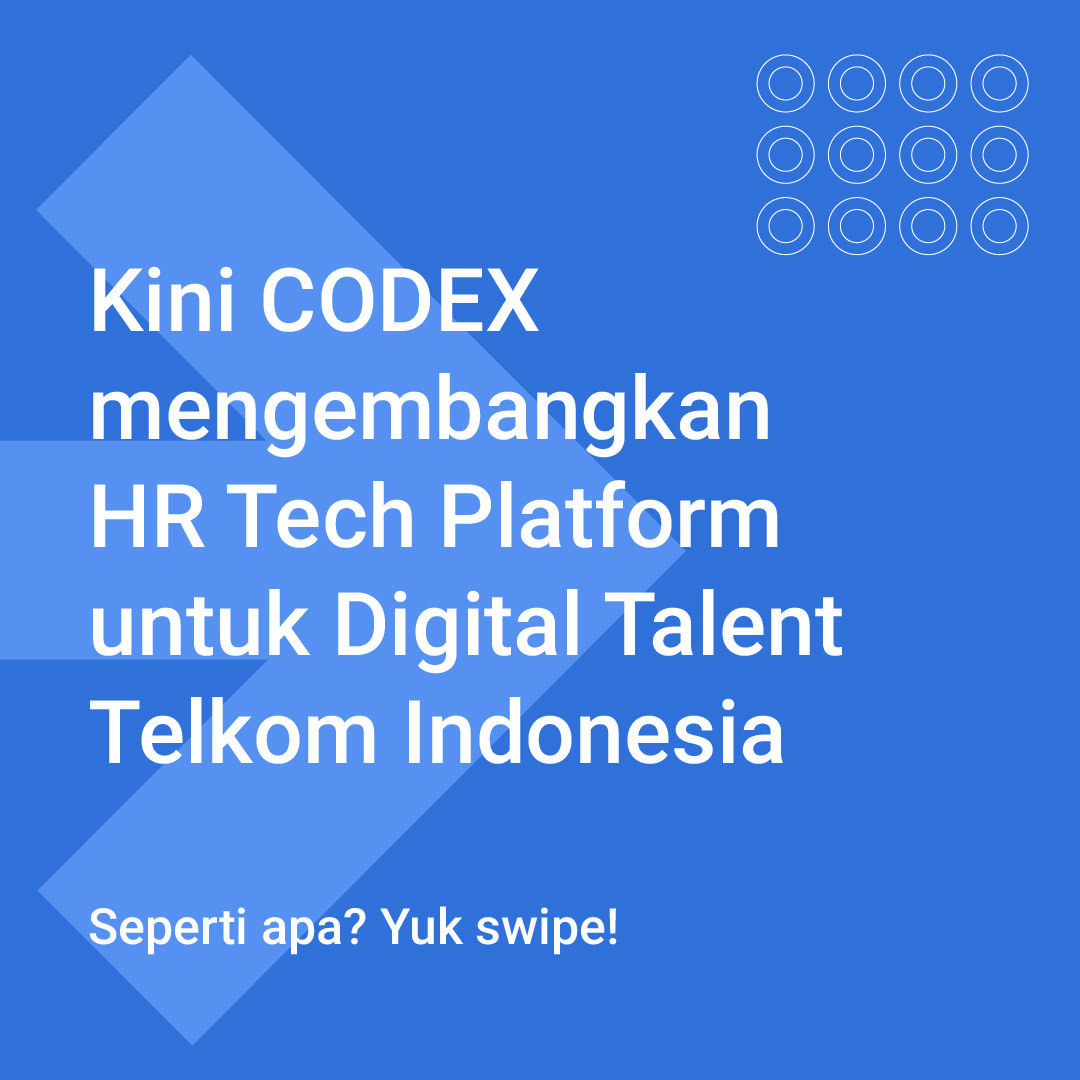 codex_telkom's tweet photo. Informasi penting untuk manteman dari CODEX📢

Jadi, fokus kami saat ini yaitu membantu digitalisasi Telkom Indonesia. Karena itu, tetap ikuti media sosial kami untuk tahu informasi seputar Telkom Digital dan update keseruan lainnya dari CODEX Rangers😎

#telkomindonesia https://t.co/7C0yePp3sp