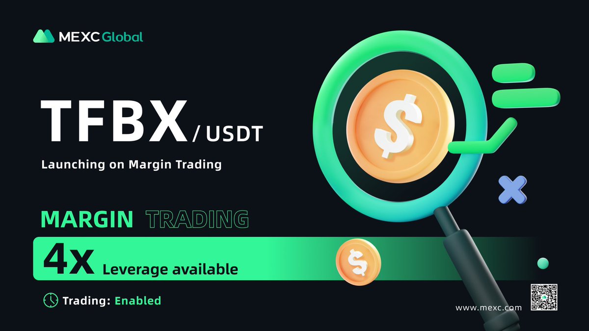 #MEXC Launches TFBX/USDT on Margin Trading 🔥
Detail 🔗: support.mexc.com/hc/en-001/arti…

#TFBX #MARGIN