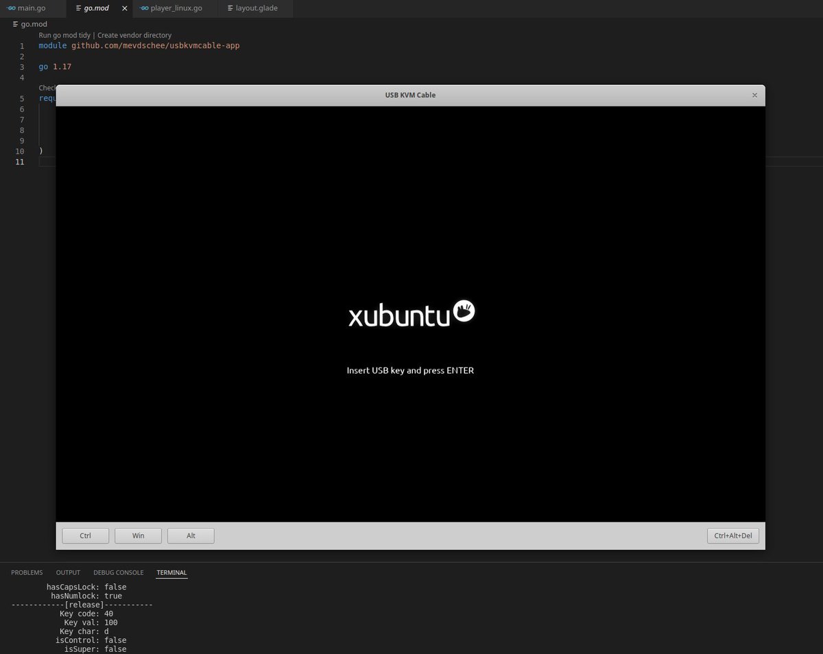 mevdschee's tweet photo. Working on open source software for a USB KVM cable... soon to be released... #OpenSource #Linux #golang #gtk3 https://t.co/4Y3qzvUuC2