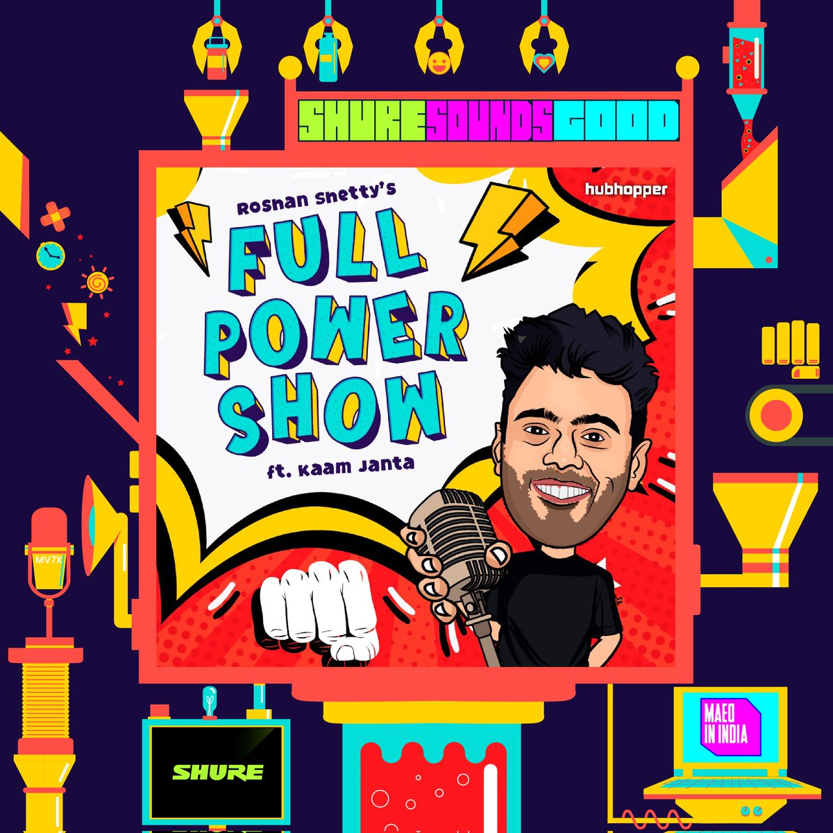 maedinindia's tweet photo. We're back with another episode on @maedinindia & @shure's #ShureSoundsGood! This week, @roshansrb joined us in the studio to record an episode of his #FullPowerShow with the inspriring @chinukofficial!
Listen now! https://t.co/dB6I9uWZtU